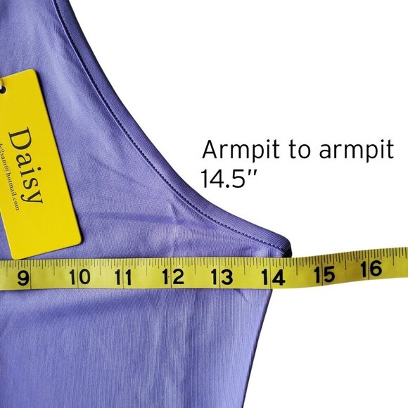 DAISY NWT Purple High Neck Racerback High Slit Sexy Maxi Dress BodyCon Size S - Picture 6 of 12